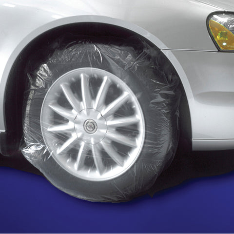Tire Masker - Large, Clear, Contoured - 45" x 40"ty. 50 - Independent Dealer Services
