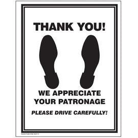 Floor Mat - Paper Footprint - Black, 50#, Box of 500 - Independent Dealer Services