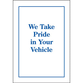 Floor Mat - Standard Plastic (9943-02) - Printed, 17" x 21", Roll of 500 - Independent Dealer Services