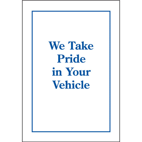 Floor Mat - Standard Plastic (9943-02) - Printed, 17" x 21", Roll of 500 - Independent Dealer Services