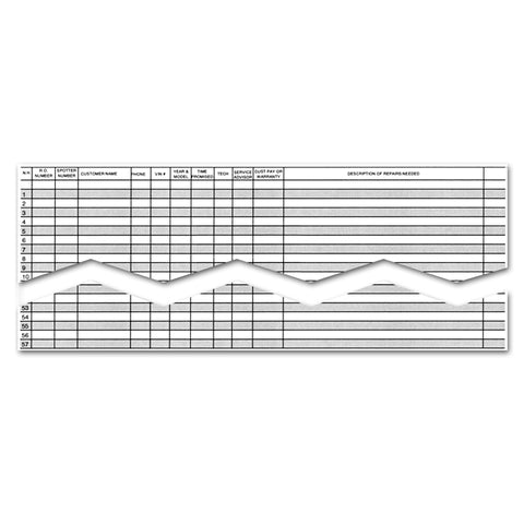 Route Sheet - RS-57 - 57 Line, 17" x 22" 50 Per Pad - Independent Dealer Services