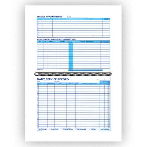 Daily Service Record Book - DSR - 50 Pages - Qty. 1 - Independent Dealer Services