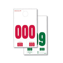 SDN-3 LONG White 3 Digit Dispatch Number 000-999 - Independent Dealer Services