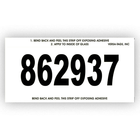 Stock Number Mini Signs - #650 - CUSTOM - Qty. 250 - Independent Dealer Services