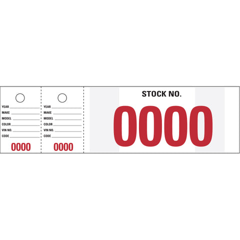 Vehicle Stock Number - VSN-0 - Qty. 1000 - Independent Dealer Services