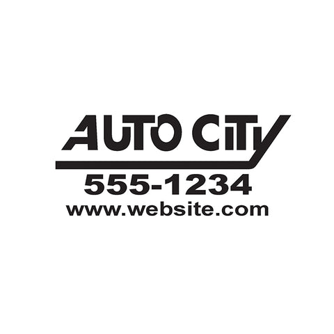 Die Cut Dealer Decals - Custom - Qty. 1 - Independent Dealer Services