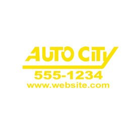 Die Cut Dealer Decals - Custom - Qty. 1 - Independent Dealer Services