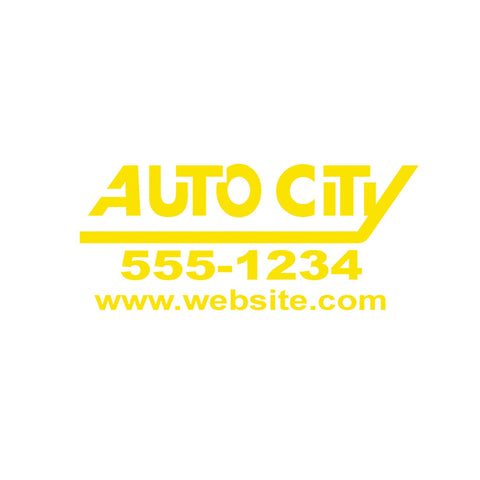 Die Cut Dealer Decals - Custom - Qty. 1 - Independent Dealer Services
