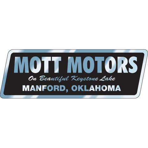Chrome Polyester Auto Stickers - Custom Style B - Qty. 1 - Independent Dealer Services
