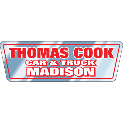 Chrome Polyester Auto Stickers - Custom Style C - Qty. 1 - Independent Dealer Services