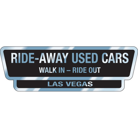 Chrome Polyester Auto Stickers - Custom Style I - Qty. 1 - Independent Dealer Services