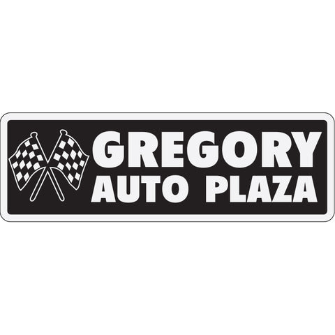 White Reflective Auto Stickers - Custom - Style A - Qty. 1 - Independent Dealer Services