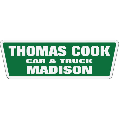 White Reflective Auto Stickers - Custom - Style C- Qty. 1 - Independent Dealer Services