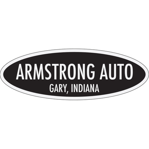 White Reflective Auto Stickers - Custom - Style F- Qty. 1 - Independent Dealer Services