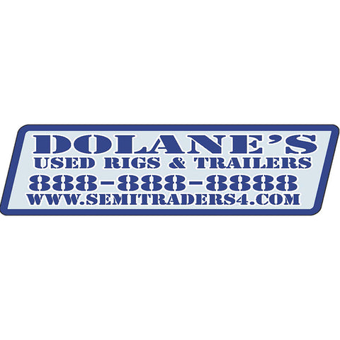 Domed Auto Stickers - Clear- Custom - Style B - Qty. 1. - Independent Dealer Services