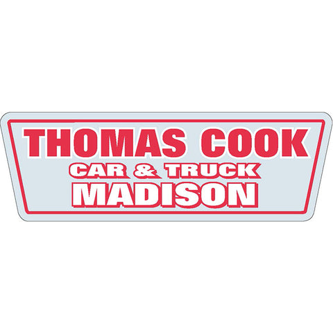 Domed Auto Stickers - Clear- Custom - Style J - Qty. 1. - Independent Dealer Services