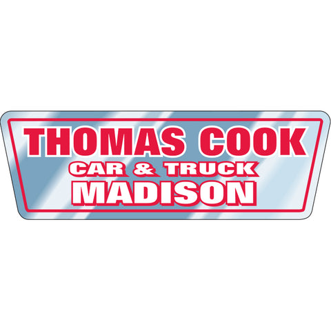 Domed Auto Stickers - Chrome - Custom - Style J - Qty. 1 - Independent Dealer Services