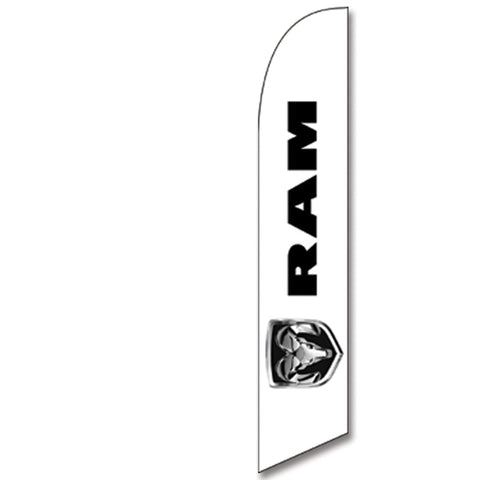Swooper Banner - DODGE RAM - White - Qty. 1 - Independent Dealer Services
