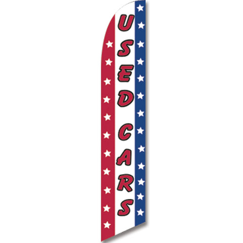 Swooper Banner - USED CARS PATRIOTIC - Qty. 1 - Independent Dealer Services