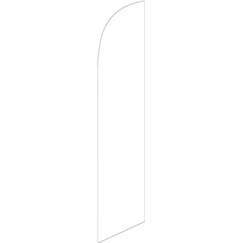 Swooper Banner - SOLID WHITE - Qty. 1 - Independent Dealer Services
