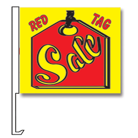 Standard Clip-On Flag - Red Tag Sale - Qty. 1 - Independent Dealer Services
