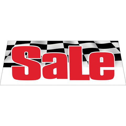 Windshield Banner - Sale w/Checkered Flag Background - Qty. 1 - Independent Dealer Services