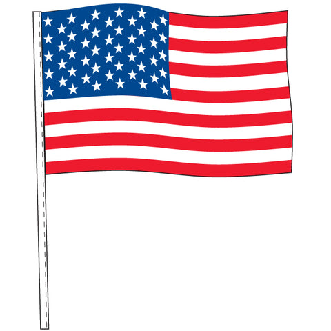 Antenna Flag - Supreme Cloth - American Flag - Qty. 12 - Independent Dealer Services