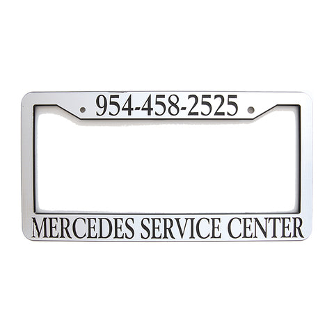 License Plate Frames - Brushed Chrome - Qty. 1 - Independent Dealer Services
