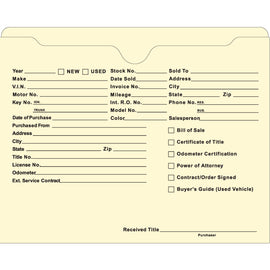 Ultra Heavy Duty Deal Jacket, Printed - DSA-546 - Box of 100 - Independent Dealer Services