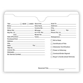 Ultra Heavy Duty Deal Jacket, Printed - DSA-546 - Box of 100 - Independent Dealer Services