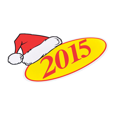 Window Sticker - SANTA HAT - Qty. 12 - Independent Dealer Services