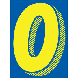 Window Sticker - 7 1/2" Blue/Yellow - Qty. 12 - Independent Dealer Services