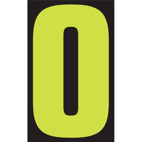 Window Sticker - 9 1/2" Fluor. Green/Black - Qty. 12 - Independent Dealer Services