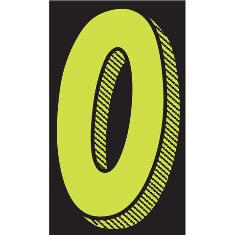 Window Sticker - 11 1/2" Fluor. Green/Black - Qty. 12 - Independent Dealer Services