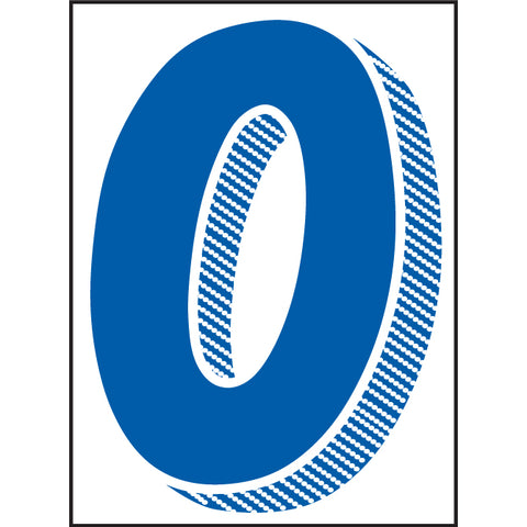 Window Sticker - 7 1/2" Blue/White - Qty. 12 - Independent Dealer Services