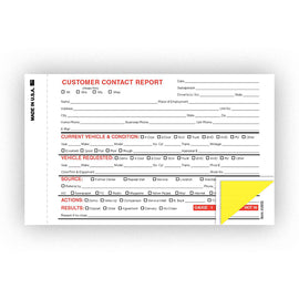 Contact Report - 6 5/8" x 4" - Qty. 100 - Independent Dealer Services