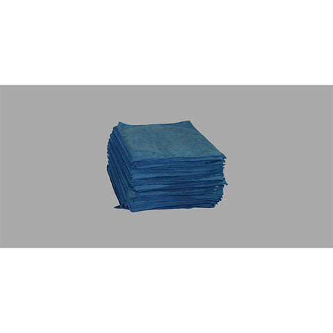 Plush Blue Microfiber Detailing Towel - Approx. 15" x 25" - Qty. 25 - Independent Dealer Services