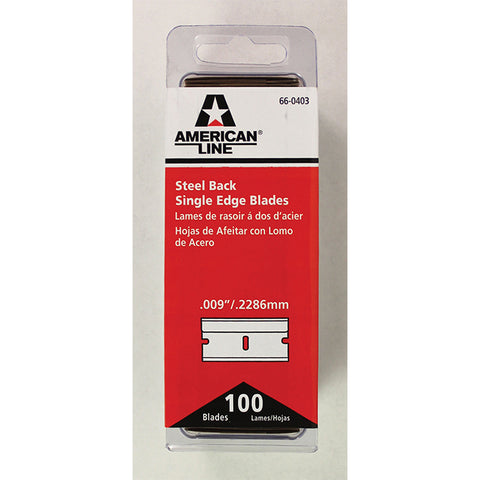 Single Edge Razor Blades - .009"/.2286mm - 100 Blades - Qty. 1 Bx - Independent Dealer Services