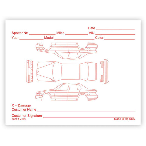 Red Alert Form - 5 1/2" x 4 1/4" - Qty. 500 - Independent Dealer Services