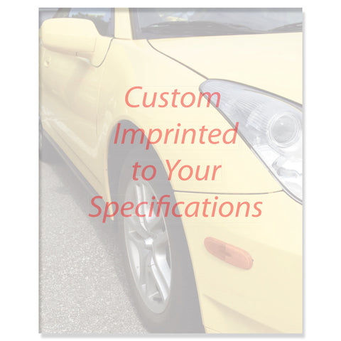 Laser Cut Sheet - Car Screen - 8.5 x 11- 20# - Imprinted - Qty. 500 - Independent Dealer Services