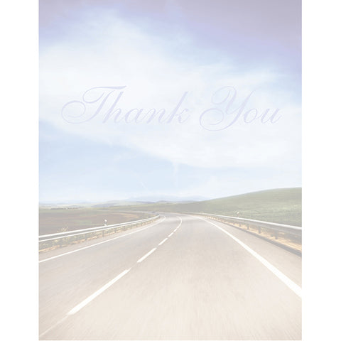 Laser Cut Sheet - Thank You Screen - 8.5 x 11- 20# - Qty. 250 - Independent Dealer Services