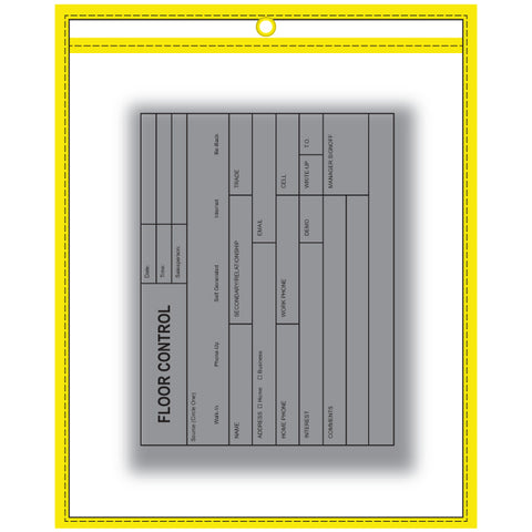 WorkTicket Holder - Front & Back Qty. 5 - Independent Dealer Services