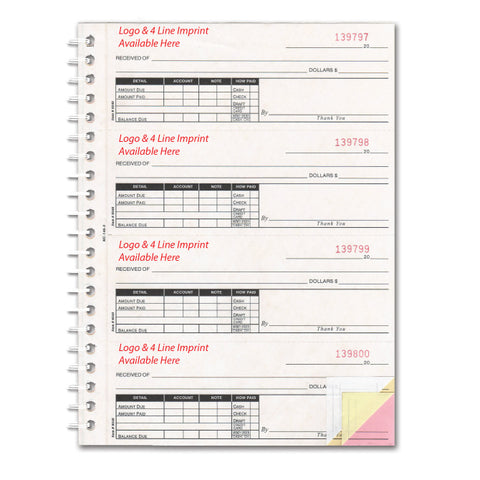 Cash Receipt Book - NC-146-2 - 2 Part - IMPRINTED - Qty. 200 - Independent Dealer Services