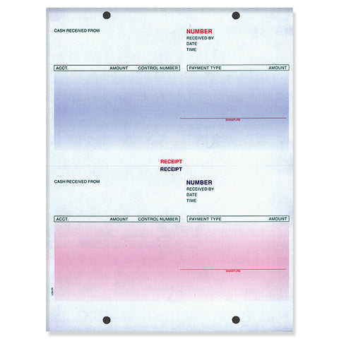 Laser Cash Receipt, Pre Printed - LZR-CR - Qty. 250 - Independent Dealer Services