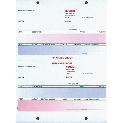 Laser Purchase Order, Pre Printed - LZR-PO - Qty. 250 - Independent Dealer Services