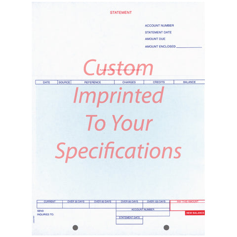 Laser Statement, Balance Forward - LZR-STMT-BF - Imprinted - Qty. 500 - Independent Dealer Services