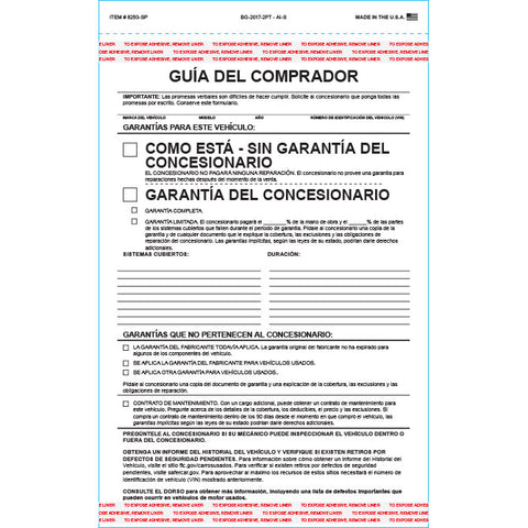 Buyers Guide - BG-2017-2 PT - AI-S - SPANISH - Qty. 100 - Independent Dealer Services