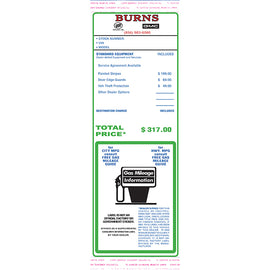Custom Addendum Sticker w/Tape - 11" Tall - Qty 250 - Independent Dealer Services