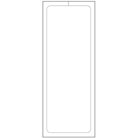 4.25" x 11" Laser Window Sticker, BLANK, Perm. Adh., 1 Part - Qty. 250 - Independent Dealer Services