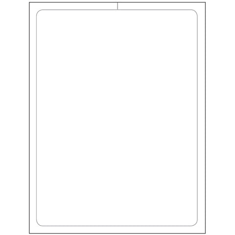 8.5" x 11" Lsr Window Sticker, BLANK, Perm. Adh., 1 Part - Qty. 250 - Independent Dealer Services